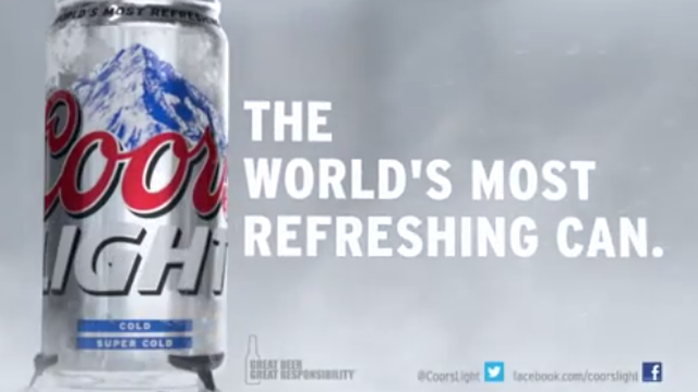 coors light truth in advertising coors light world s most refreshing
