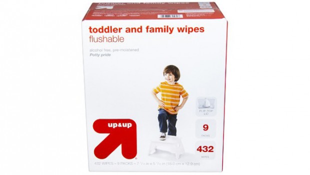up & up flushable wipes