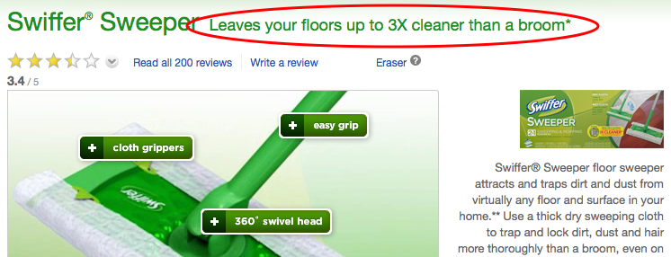 swiffer claim 1