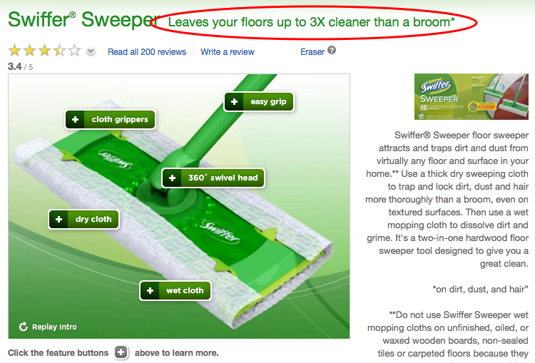 Swiffer Swept up in BroomBashing Claims Truth In Advertising