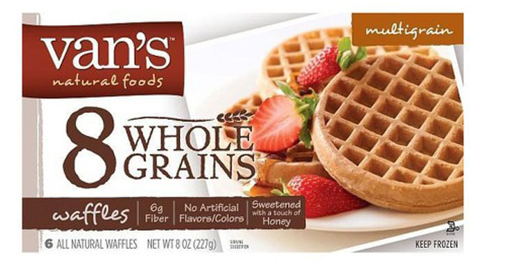 vans 8 whole grain waffles