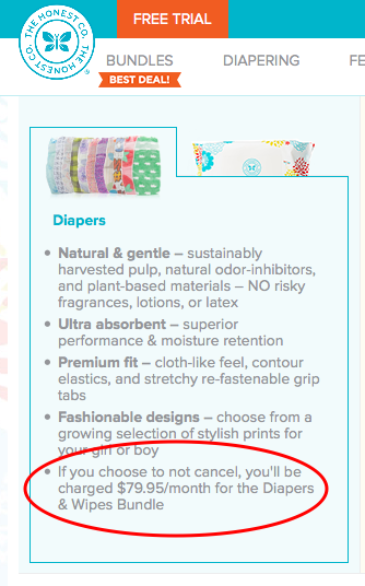 honest company trial