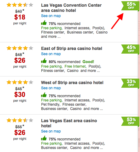 Fifty Five Percent Off The Standard Rate For A Hotel In Las Vegas No Way Really Though Truth Is That Advertised Savings Are Not