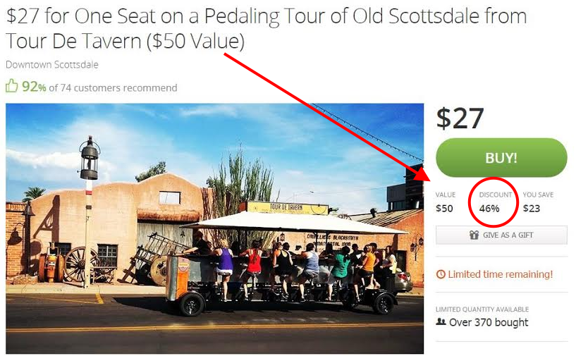 Tour de Tavern Groupon