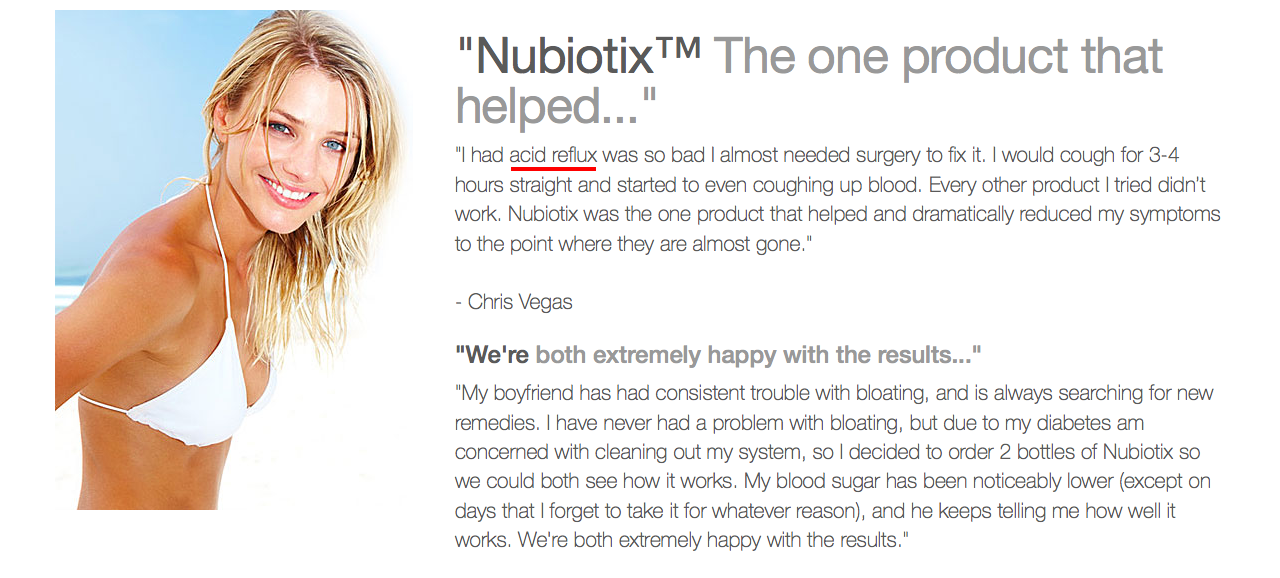 Nubiotix Truth In Advertising