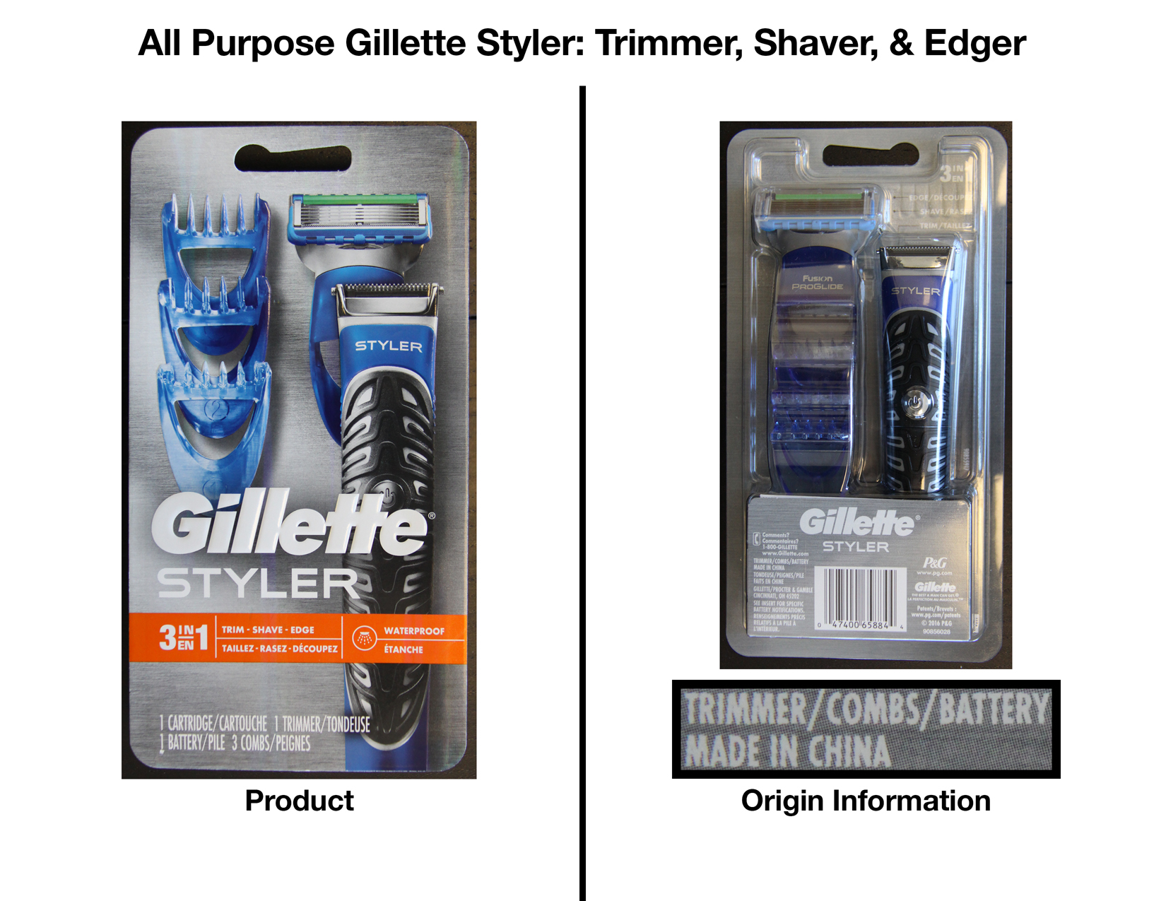 gillette styler battery