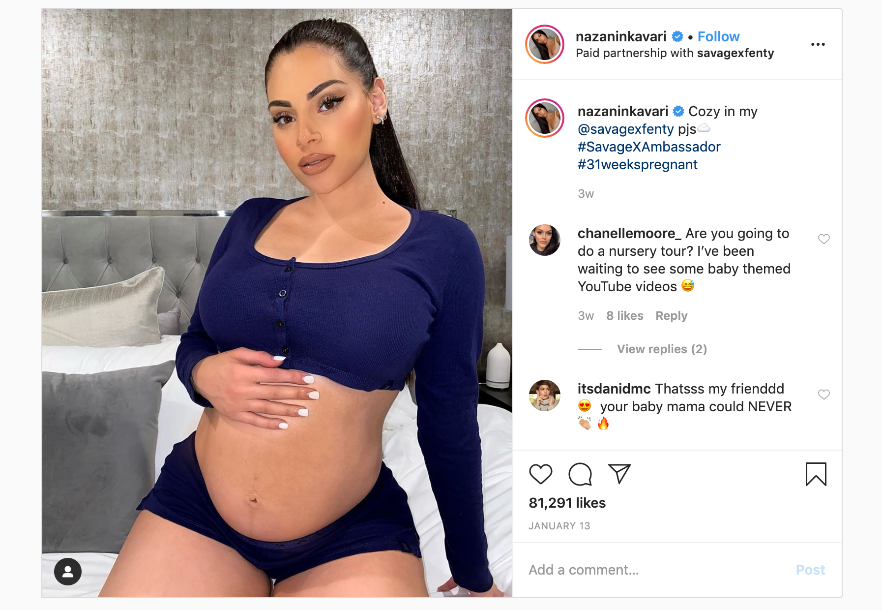 nazanin kavari savage x fenty