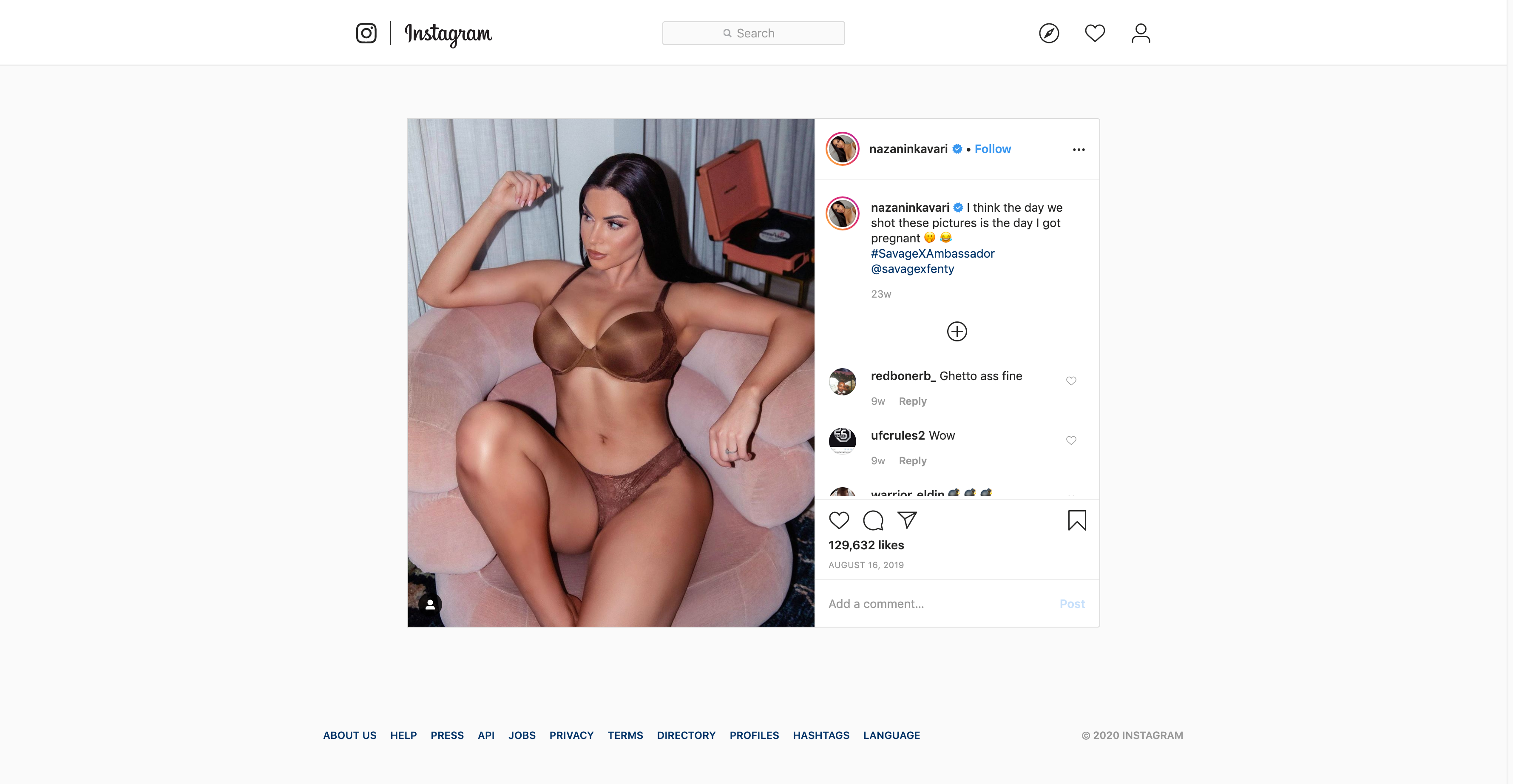 nazanin kavari savage x fenty