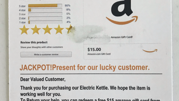 Offer For An Amazon Gift Card In Exchange For Review Truth In Advertising